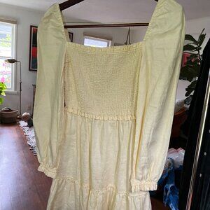 NWOT - Puff Sleeve Babydoll Mini Dress Aritzia